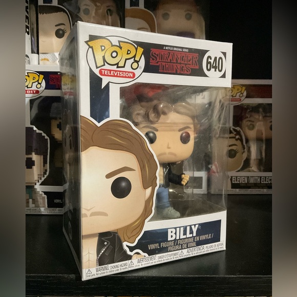 NIB STRANGER THINGS BILLY POP FUNKO VAULTED - Picture 1 of 7